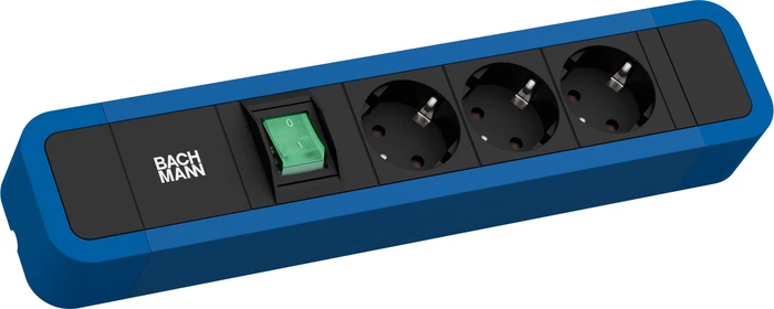 Bachmann Primo 2, 3-fach, Schalter, 2m, blau/schwarz
