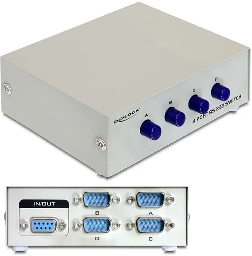 DeLOCK 4 Port Seriell Switch