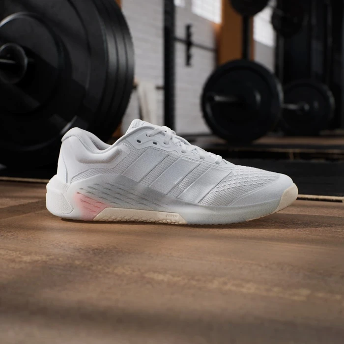 adidas Dropset 4 Power cloud white/silver metallic/lucid orange (Damen)