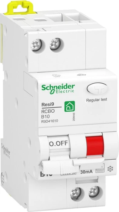 Schneider Electric FI/LS-Schalter Resi9 1P+N, 10A, B-Char., 30mA, Typ F, 6kA