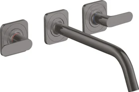 Hansgrohe Axor Citterio M 3-Loch Waschbeckenarmatur mit Hebelgriffen 226mm brushed black chrome