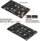 Geekworm X1005 Dual PCIe auf M.2 Key-M NVMe Adapter-Board, M.2 M-Key 2230/2242/2260/2280 NVMe Slot für Raspberry Pi 5 Vorschaubild