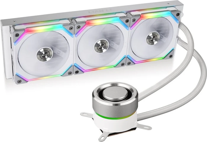 Lian Li Galahad AIO Uni Fan SL Edition 360 White V2, weiß