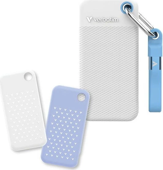 Verbatim Pocket SSD Summer Edition, weiß/blau, 1TB, USB-C 3.1