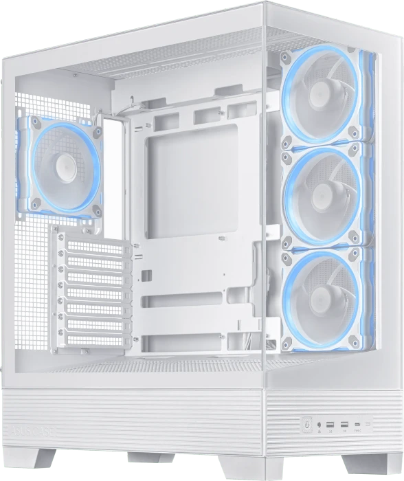 ASUS A31 Plus TG ARGB White, Glasfenster