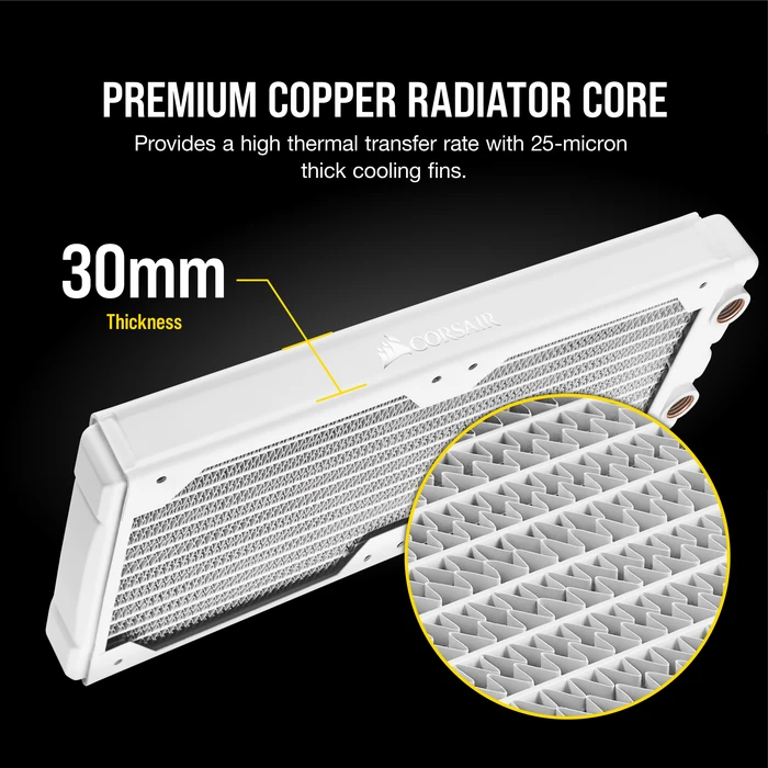Corsair Hydro X Series XR5 280mm, weiß