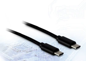 Inter-Tech USB-C/USB-C Kabel schwarz, 1m (88885462)
