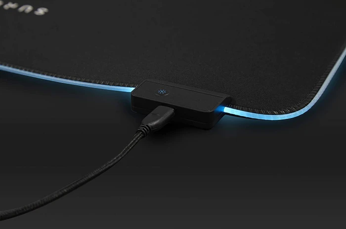 Verbatim SureFire Silent Flight RGB-320 Gaming Mousepad, schwarz