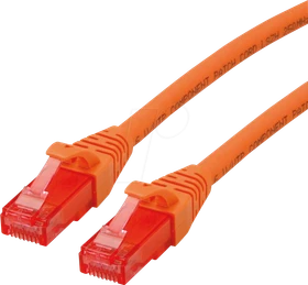 Roline / Secomp GHMT Patchkabel, Cat6, U/UTP, RJ-45/RJ-45, 5m, orange