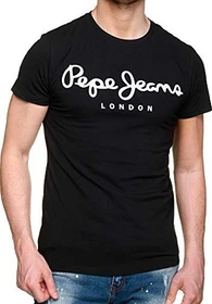 Pepe Jeans Original Stretch T-Shirt kurzarm schwarz (Herren)
