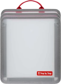 Step by Step Heftebox faltbar transparent