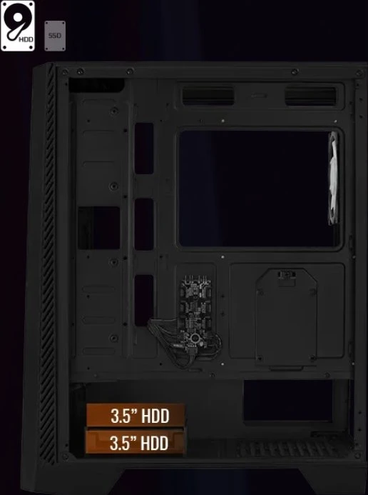 AeroCool Mirage, Glasfenster