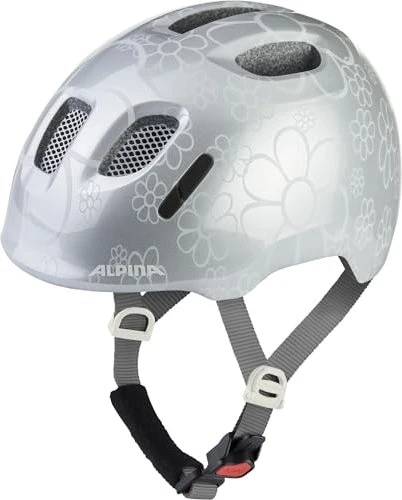 Alpina Ximo 2 Kinderhelm silver flower gloss