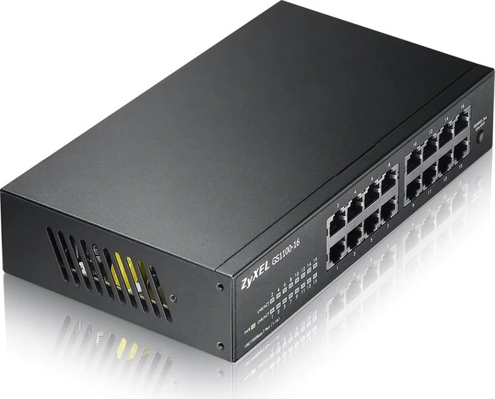 Zyxel GS1100 Desktop Gigabit Switch, 16x RJ-45