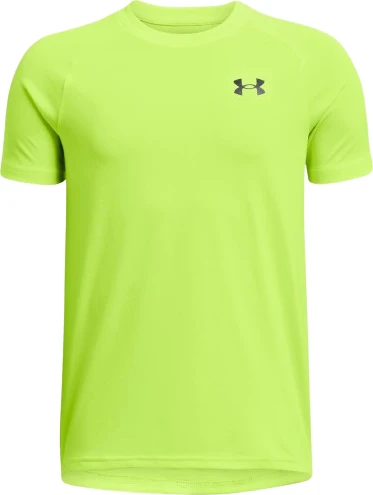 Under Armour Tech 2.0 Funktionsshirt kurzarm high vis yellow/black (Junior)