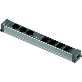 Bachmann Conference/Top Frame, 3-fach, Steckdoseneinheit, 4x Custom, 3x Schuko, 2x USB-A