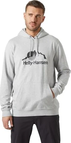 Helly Hansen Nord Graphic Hoodie grey melange (Herren)