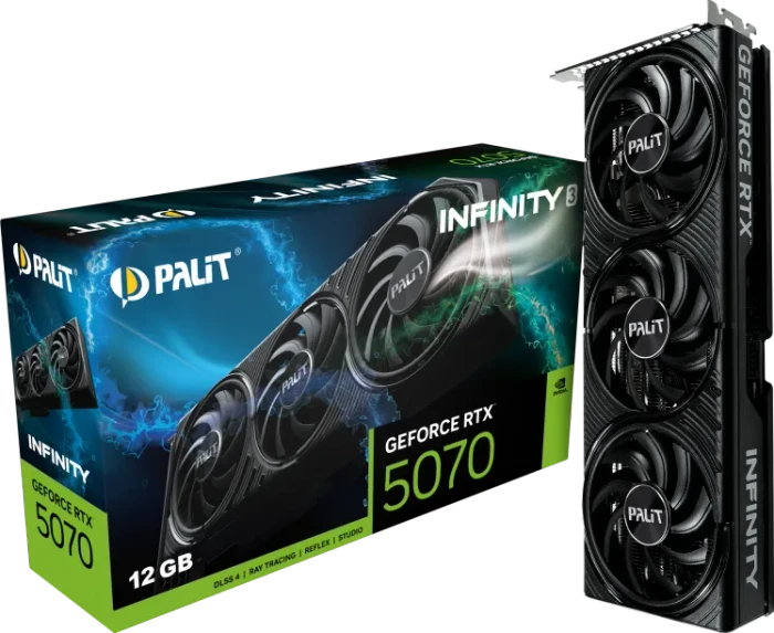 Palit GeForce RTX 5070 Infinity 3, 12GB GDDR7, HDMI, 3x DP