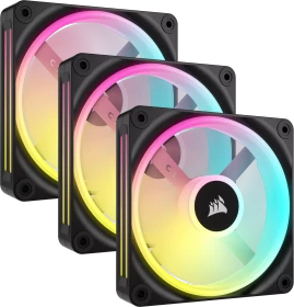 Corsair iCUE LINK QX120 RGB Starter Kit, schwarz, LED-Steuerung, 120mm, 3er-Pack