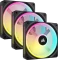 Corsair iCUE LINK QX120 RGB Starter Kit, schwarz, LED-Steuerung, 120mm, 3er-Pack Vorschaubild