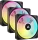 Corsair iCUE LINK QX120 RGB Starter Kit, schwarz, LED-Steuerung, 120mm, 3er-Pack (CO-9051002-WW)