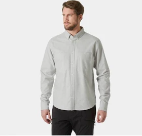 Helly Hansen Organic Cotton Flannel Hemd langarm mellow grey (Herren)