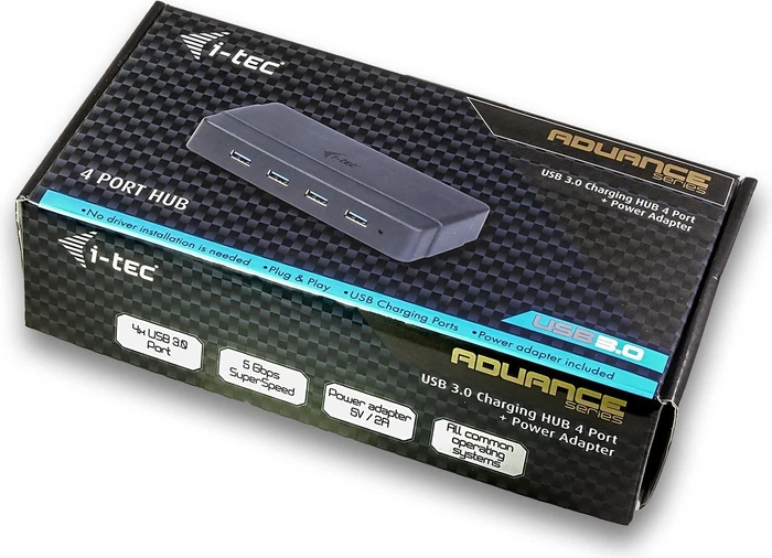 i-tec USB-Hub, 4x USB-A 3.0, USB-B 3.0 [Buchse]