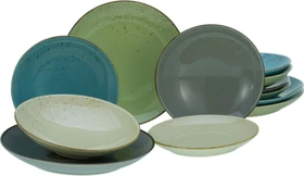 CreaTable Nature Collection Kombiservice grün/petrol, 12-tlg.
