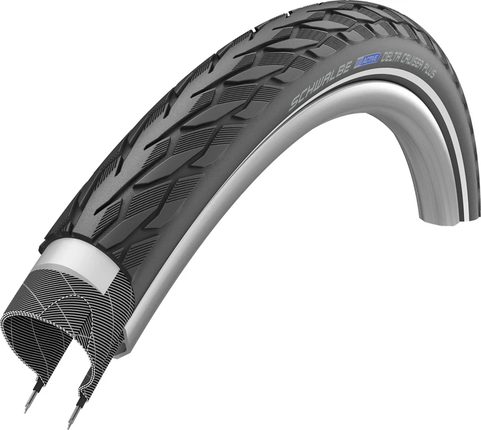 Schwalbe Delta Cruiser Plus 20x1.75" Reifen schwarz/reflex