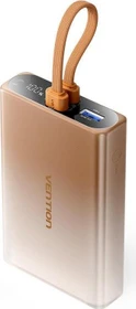 Vention Power Bank 22.5W (USB-C & Lightning Cable) 10000mAh gold (FHZJ0)
