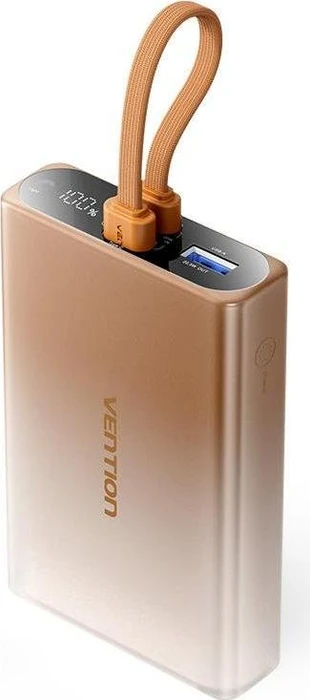 Vention Power Bank 22.5W (USB-C & Lightning Cable) 10000mAh gold