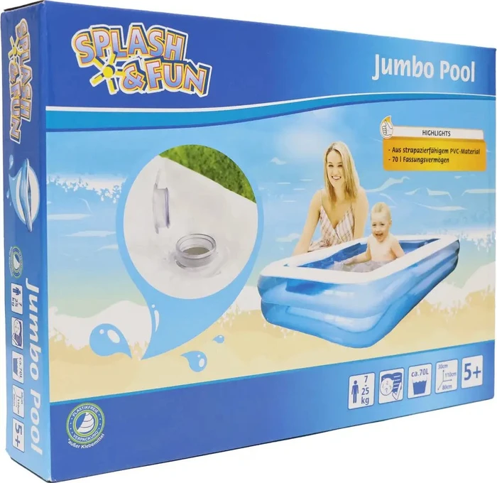 Splash & Fun Beach Fun Planschbecken rechteckig 110x80x30cm
