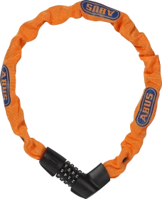 ABUS Tresor 1385/75 Kettenschloss, Zahlenkombination neon orange