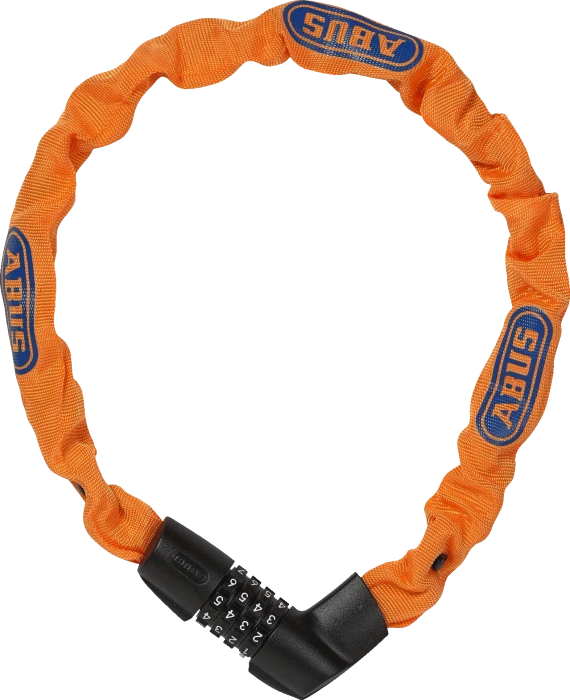 ABUS Tresor 1385/75 Kettenschloss, Zahlenkombination neon orange