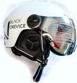 Black Crevice Sölden Helm weiß/schwarz