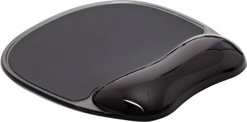 Q-Connect Gel-Mousepad mit Handgelenkauflage, 230x220mm, schwarz
