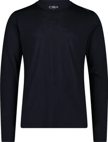 CMP Unlimitech Performance Merino Funktionsshirt langarm schwarz/blau (Herren)