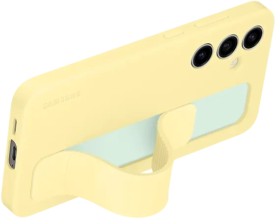Samsung Standing Grip Case für Galaxy S24 FE gelb