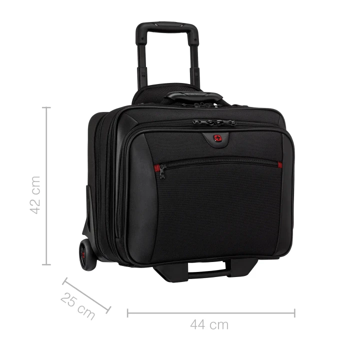 Wenger Potomac 2-teiliges Business-Set mit Comp-U-Roller, schwarz