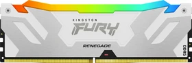 Kingston FURY Renegade RGB weiß/silber UDIMM 32GB, DDR5-6400, CL32-39-39, 2RX8