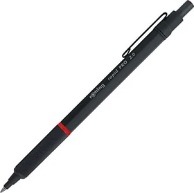 rOtring Rapid Pro Feinminen Druckbleistift HB 2mm graphit, schwarz, Radierer