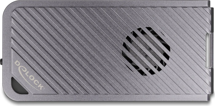 DeLOCK Externes Gehäuse für M.2 NVMe SSD RGB, Thunderbolt 3 / USB-C 3.1