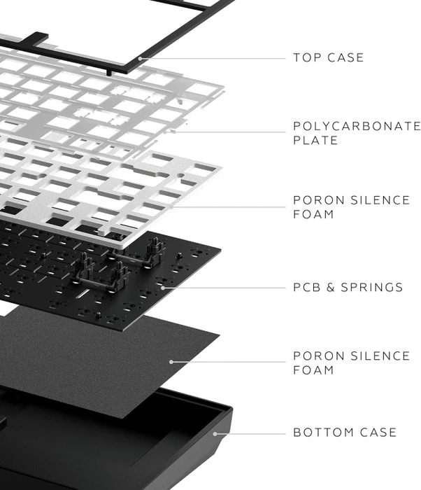 Dark Project ALU81A Terra Nostra Gaming Keyboard, schwarz, LEDs RGB, g3ms Moonstone, USB, DE