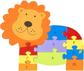 Nici Orange Tree Toys Zahlenpuzzle Löwe