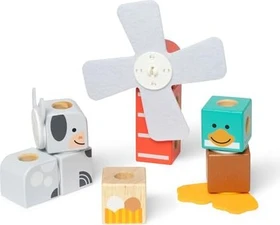 Melissa & Doug Blockables Bauernhoffreunde, 16-tlg.