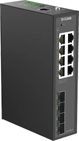 D-Link DIS-210G-12 Industrial Railmount Gigabit Smart Switch, 8x RJ-45, 4x SFP (DIS-210G-12)