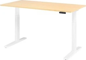 Hammerbacher Ergonomic Aktiv XMKA16 elektrisch höhenverstellbarer Sitz-Steh-Schreibtisch 160x80cm Ahorn/weiß