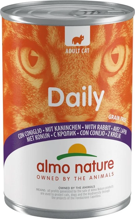 almo nature Daily Cats, 400, mit Kaninchen, 800g (2x 400g)