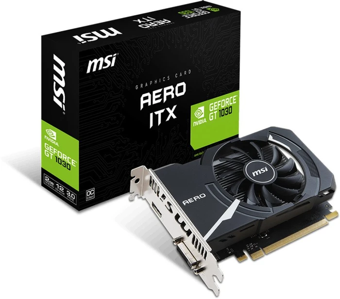 MSI GeForce GT 1030 Aero ITX 2G OC, 2GB GDDR5, DVI, HDMI