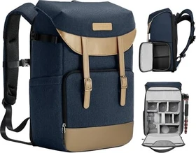 K&F Concept Kamerarucksack Rolltop 20L blau